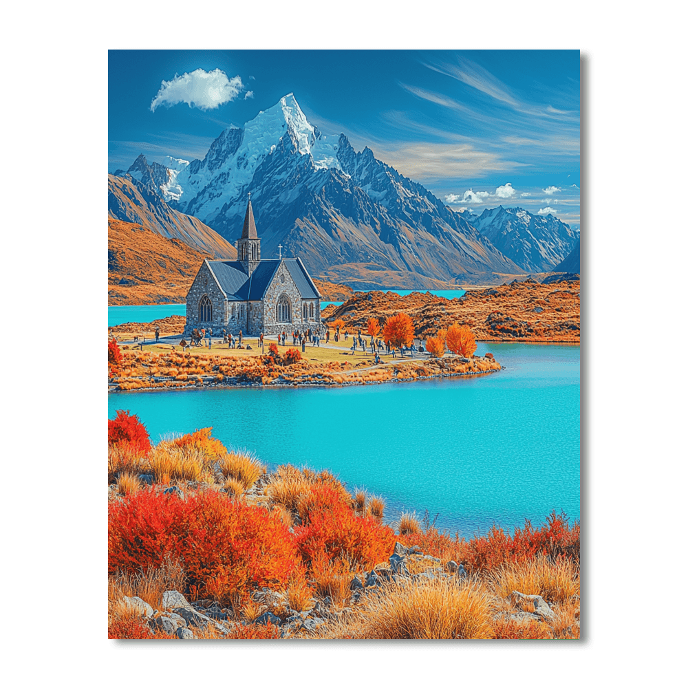 Lake Tekapo Number Painting