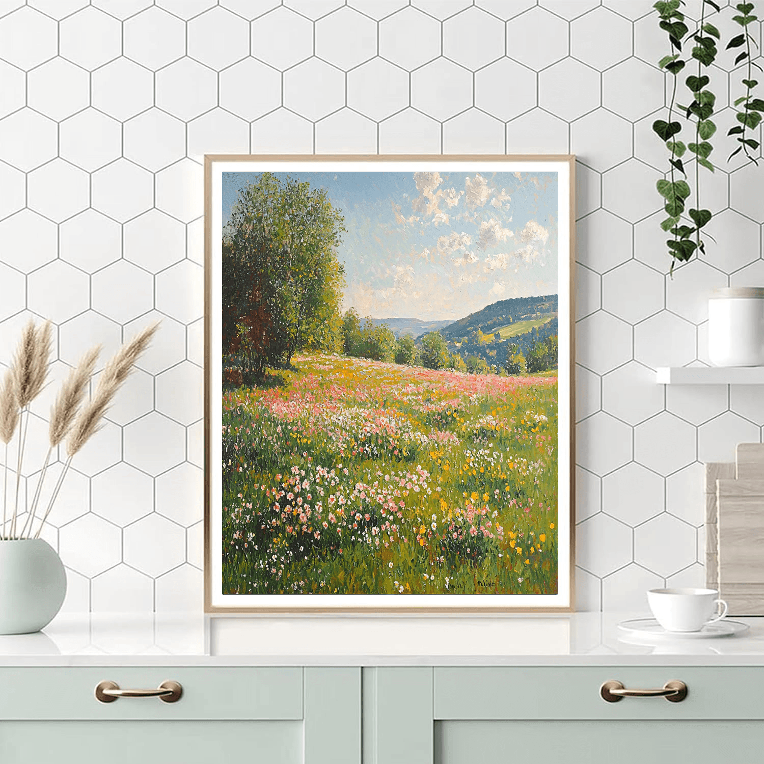 Claude Monet Inspired Monet's Spring Meadow  Paint By Numbers Kits