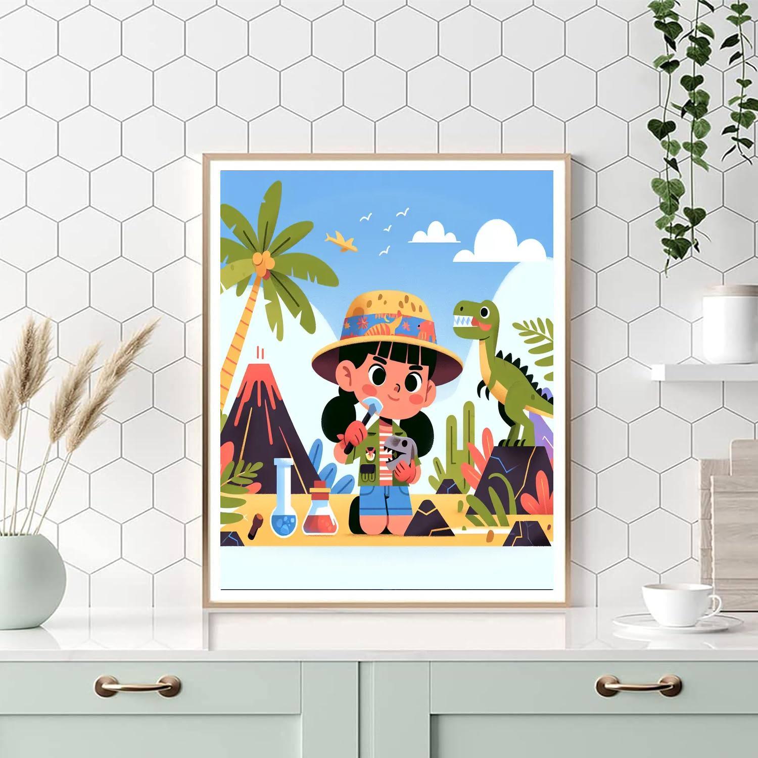 Dino Digs DIY Paint By Numbers