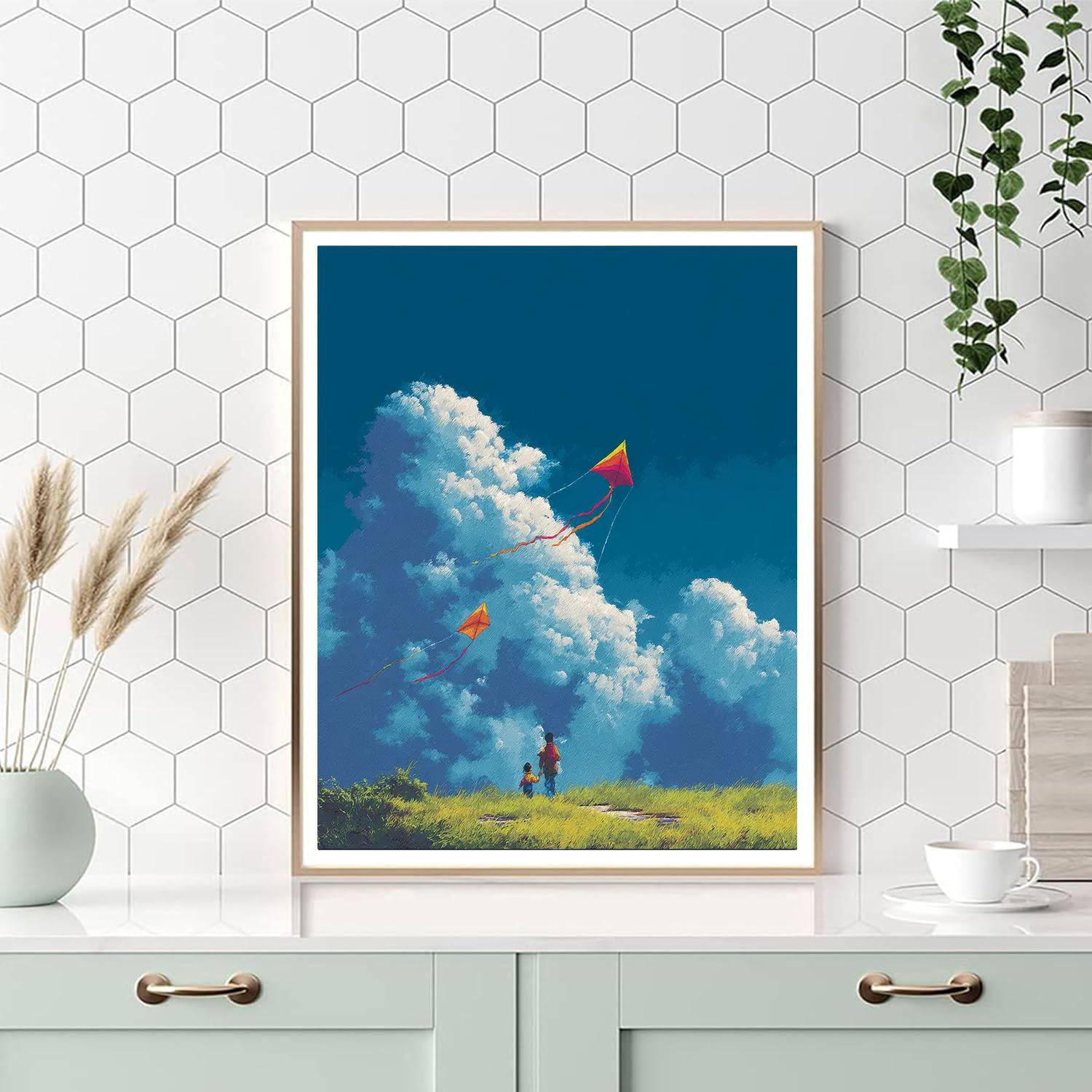 Kite Flying Bliss Paint By Numbers Kits