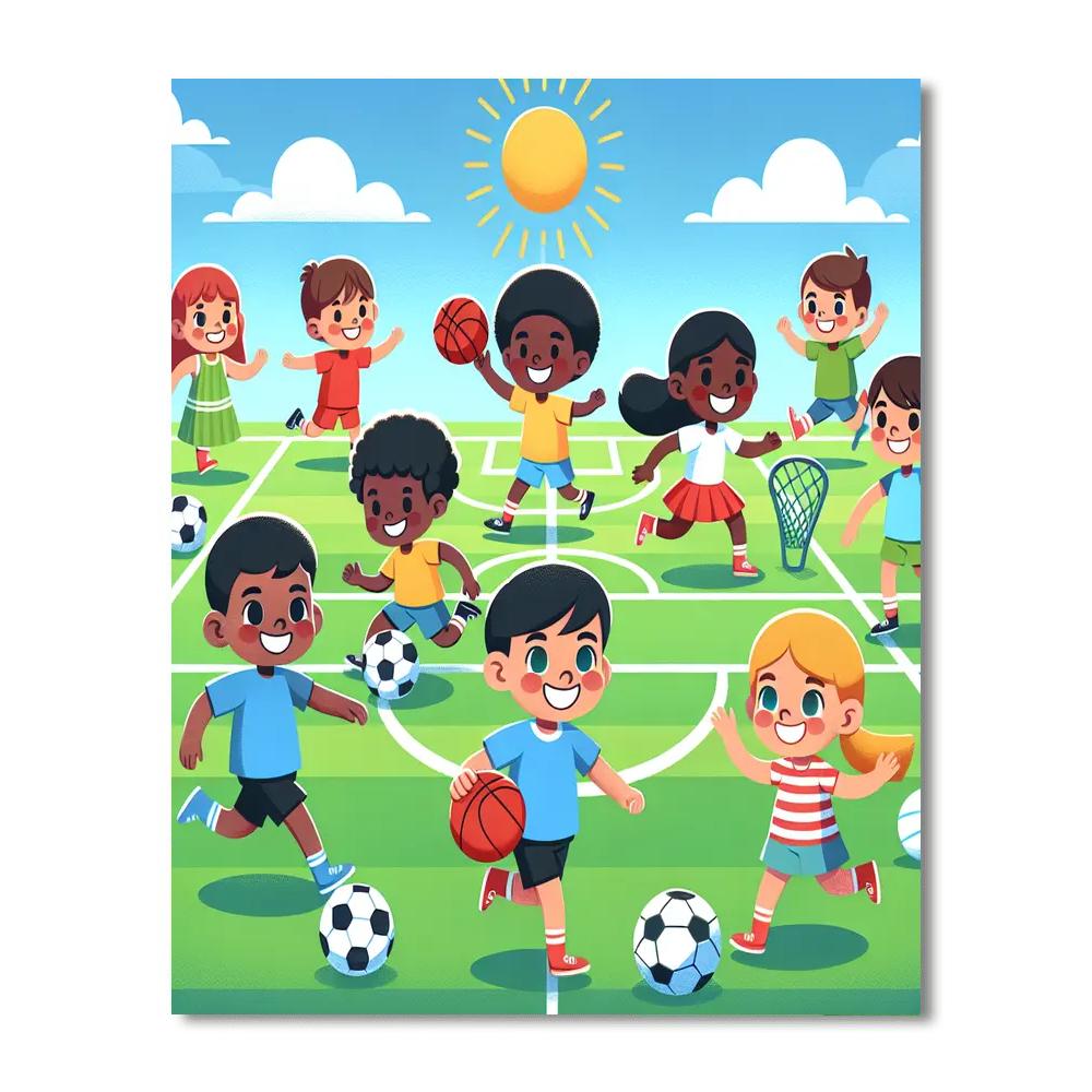 Sports All-star Painting Number Kit