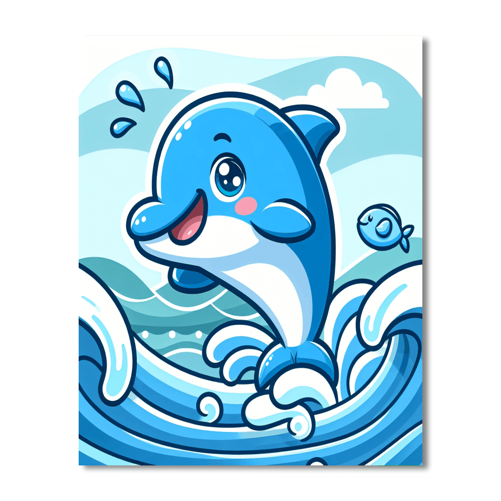 Daring Dolphin Paint By Numbers Kits