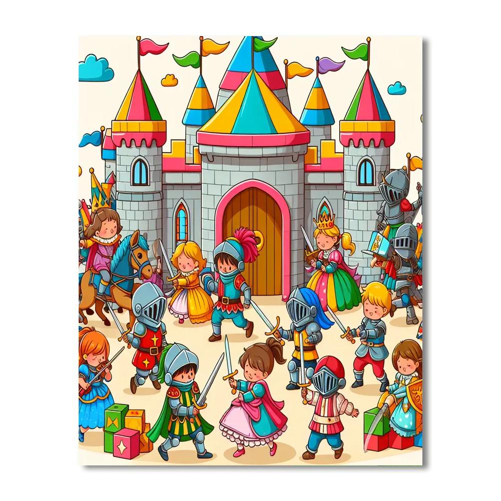 Castle Adventure Camp Number Painting