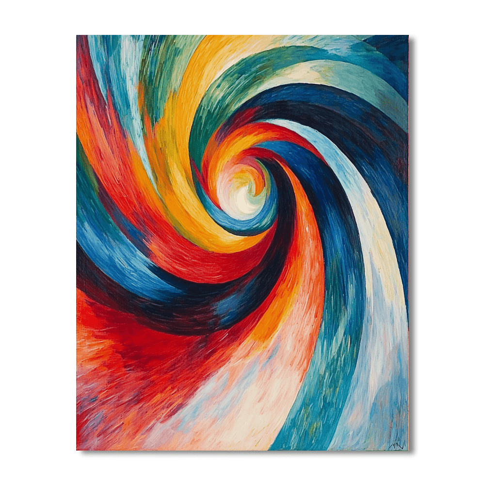 Franz Marc Inspired Dynamic Whirlwind  Paint By Numbers Kits