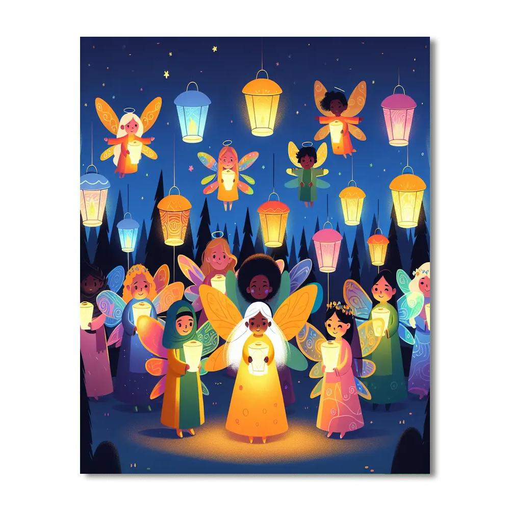 Fairy Light Spectacle Paint By Numbers