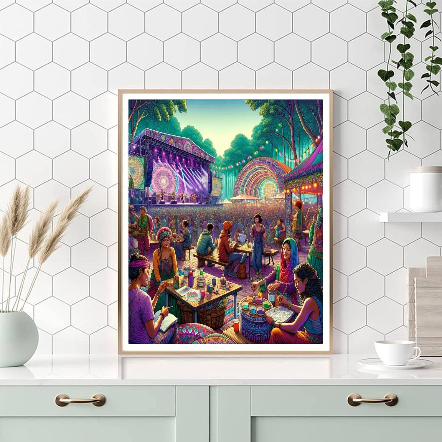 Electric Forest - Usa Numbered Painting Kits
