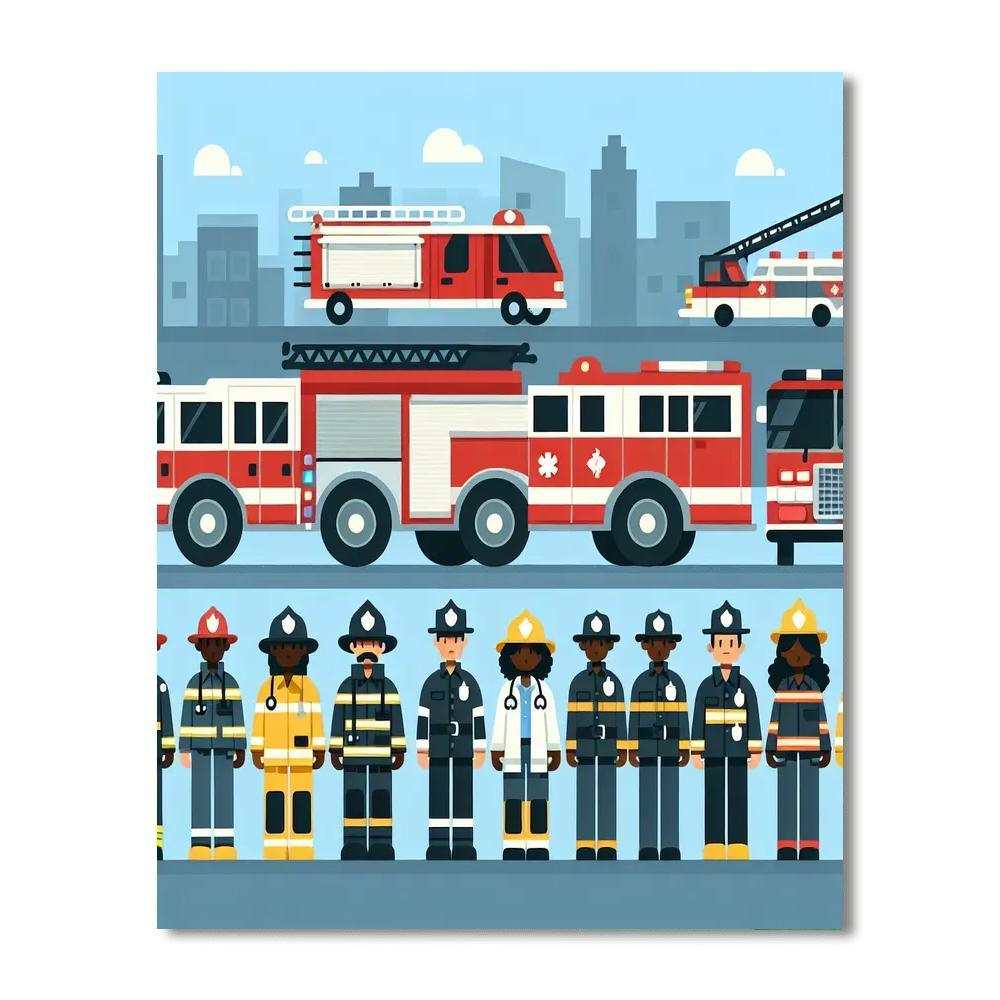 Heroic Rescue Squad Numbered Painting Kits