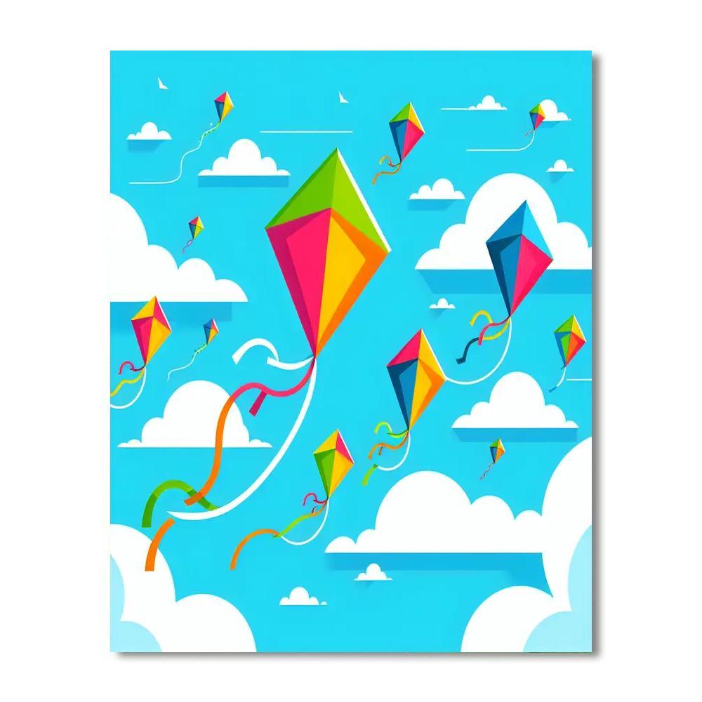 Fantastic Flying Kites Paint By Color