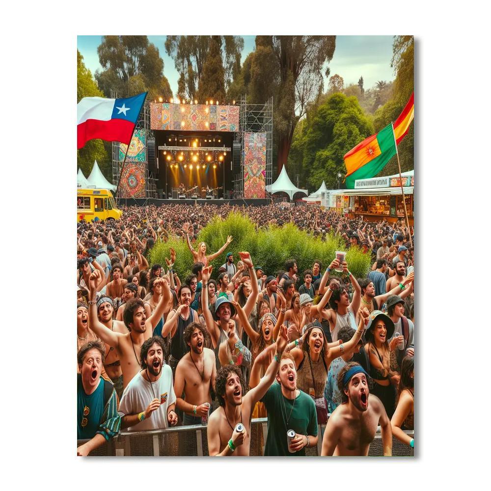 Lollapalooza - Chile Paint By Number