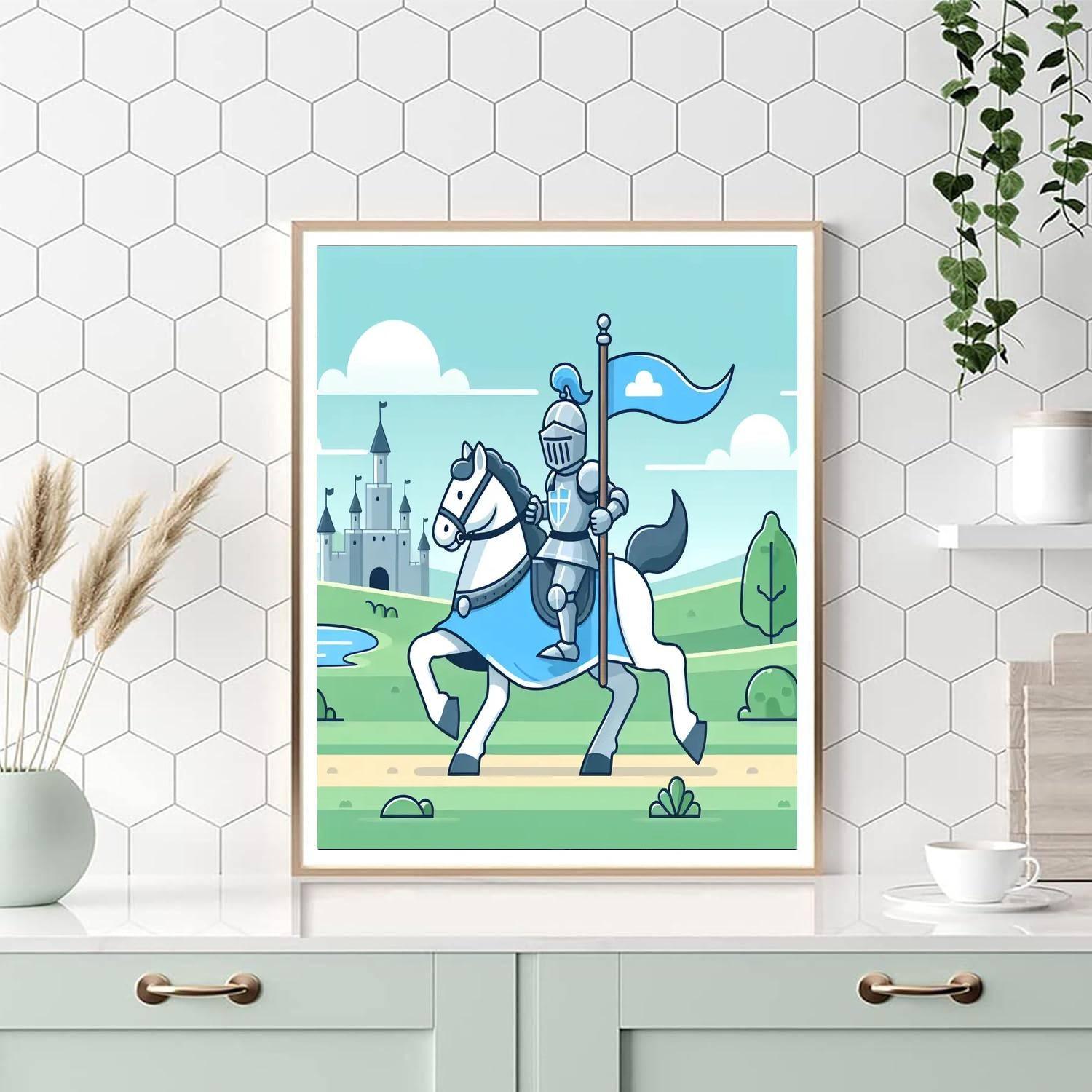 Gallant Knight's Adventure Paint By Color