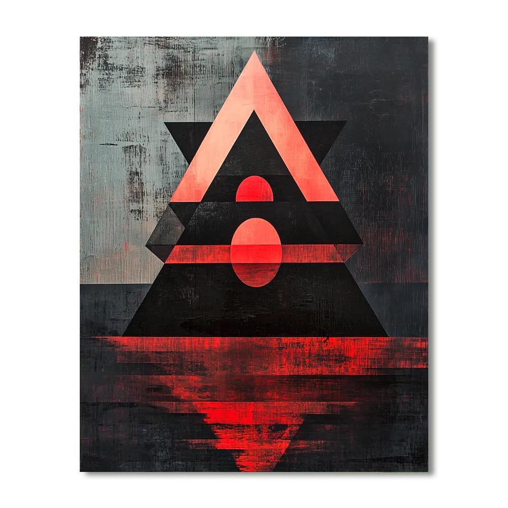 Kazimir Malevich Inspired Echoes Of Geometry  Paint By Numbers Kits