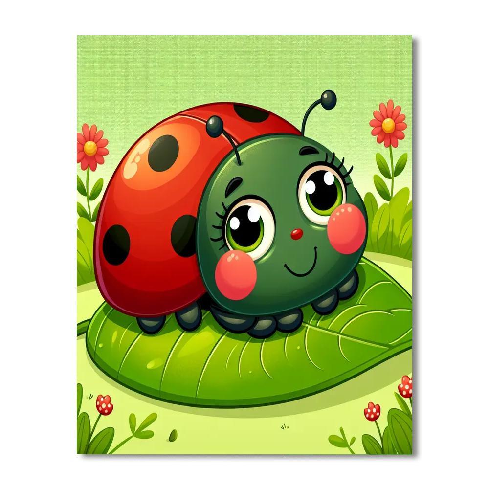 Lovable Ladybug Paint By Color