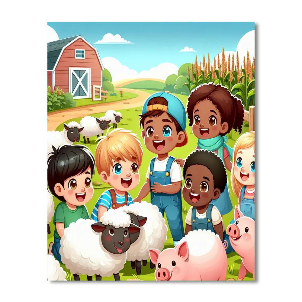 Friendly Farmyard Adventures Paint By Numbers Kits