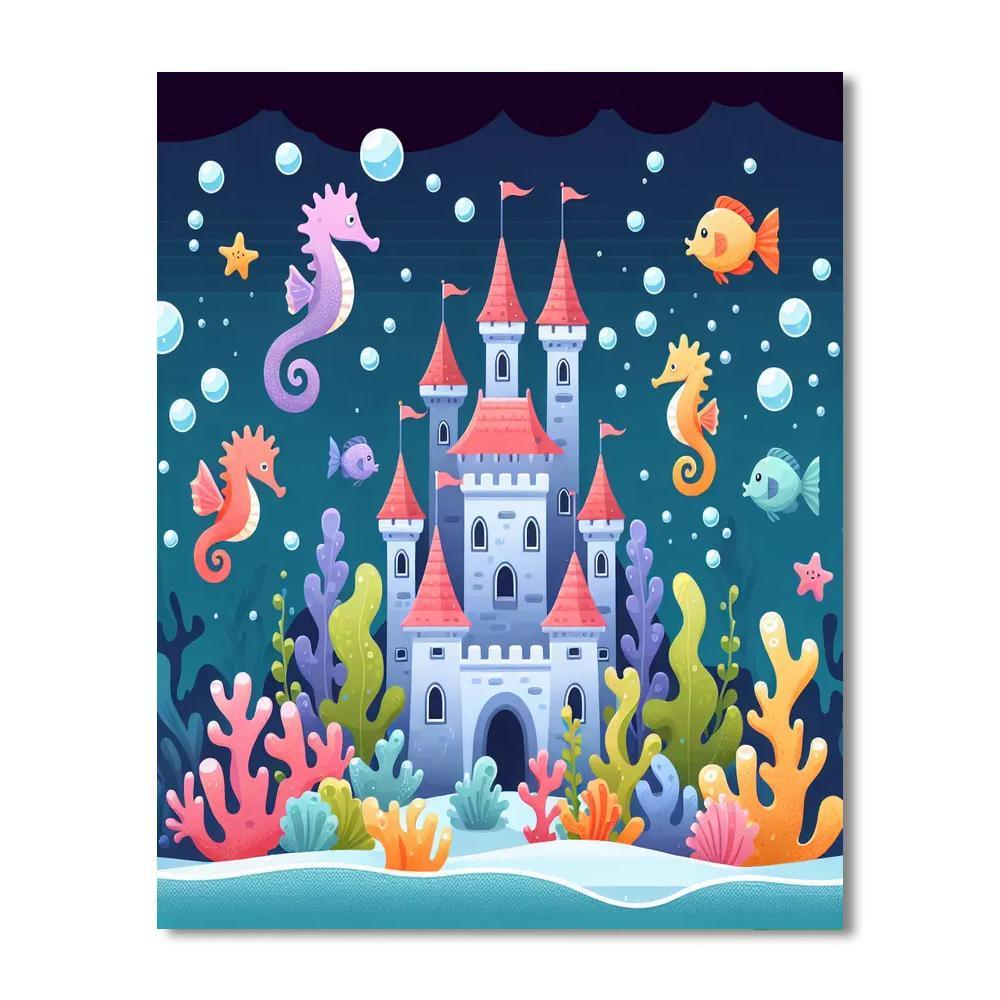 Undersea Castle Adventure Numbered Painting Kits
