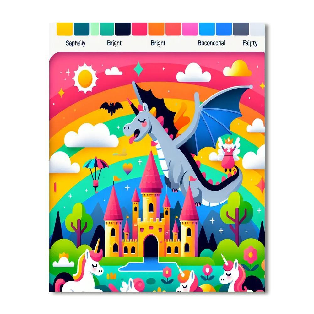 Fantasy Fairytale World Numbered Painting Kits