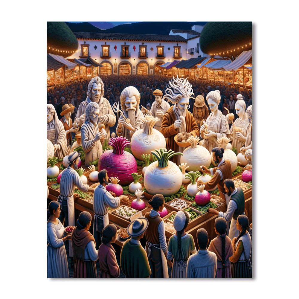 Noche De Los Rábanos - Mexico Paint By Number