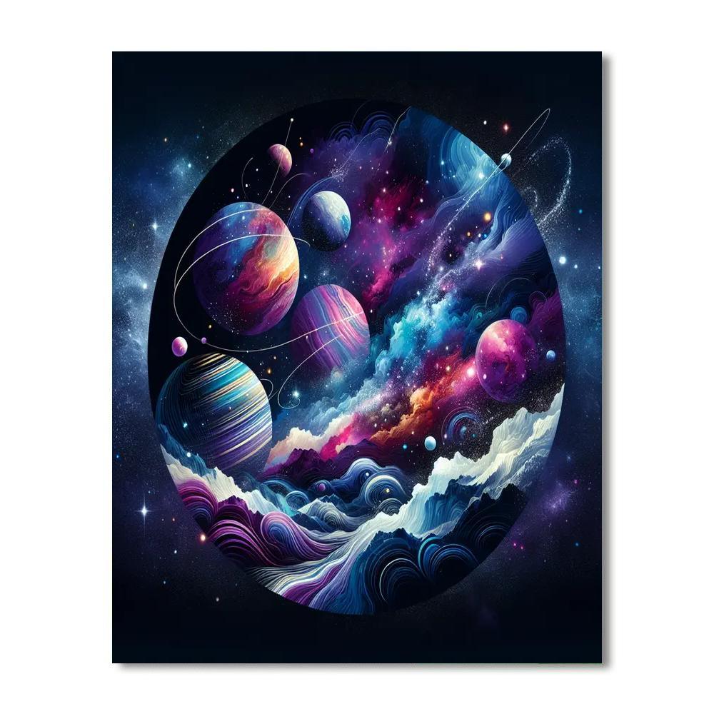 Starlit Cosmic Journey Paint By Numbers