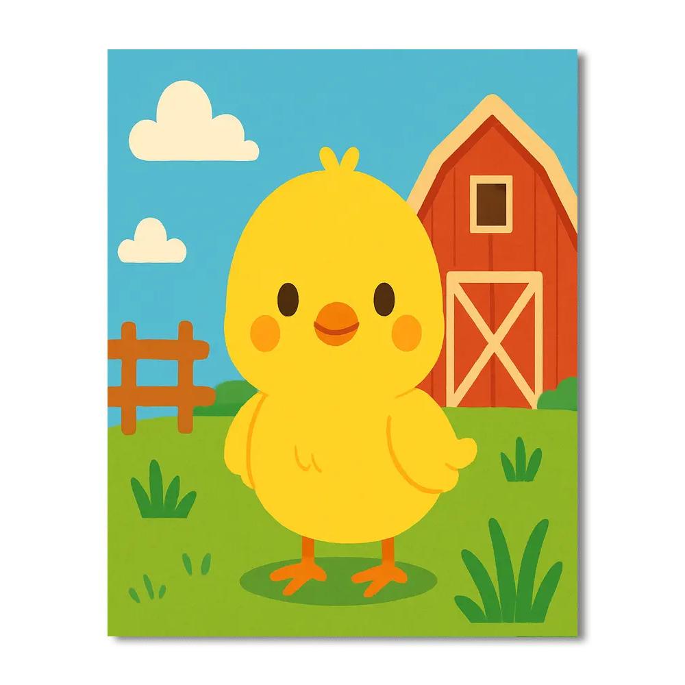 Charming Chick's Farmyard DIY Paint By Numbers