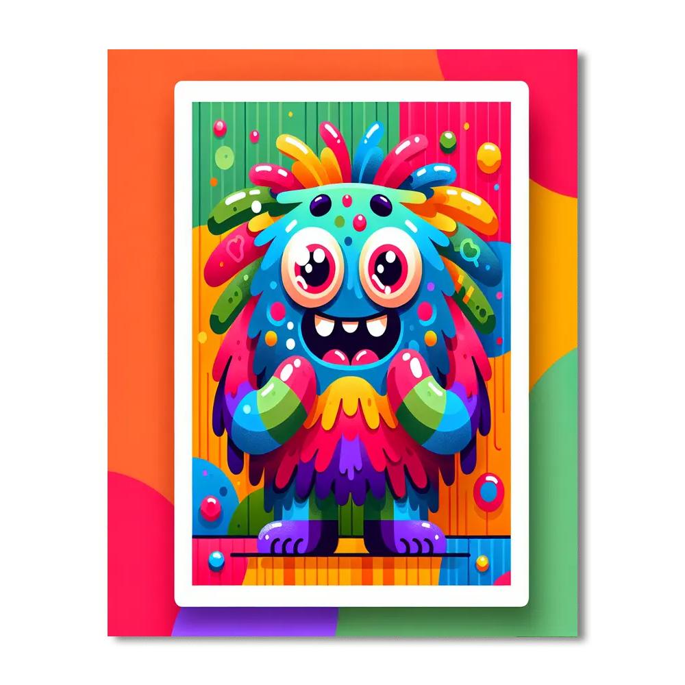 Giggly Monster Numbered Painting Kits