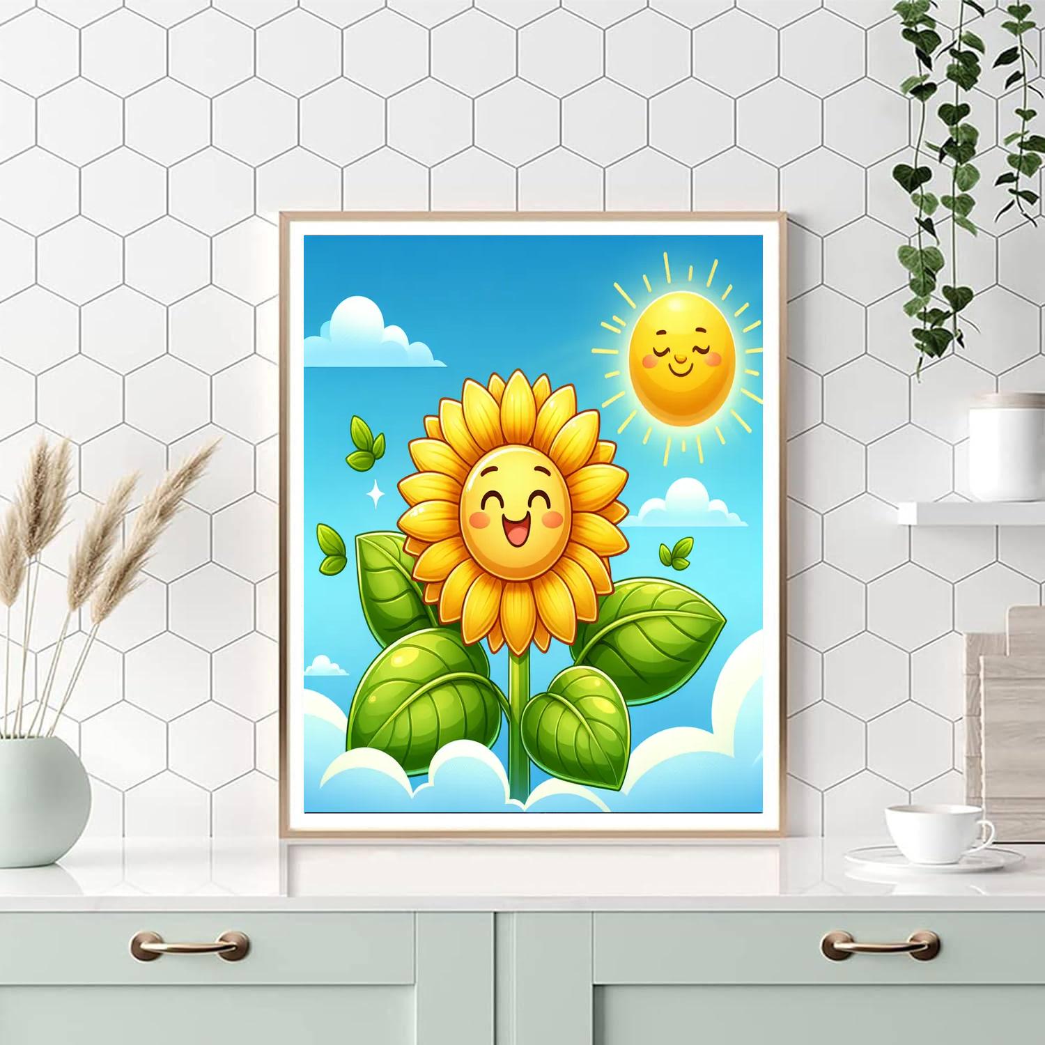 Bright Sunflower Buddy Paint By Numbers Kits