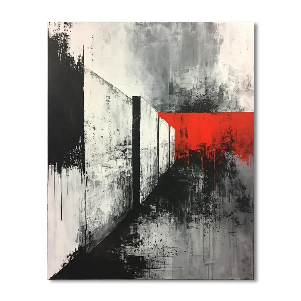 Banksy Inspired The Wall Between Us  Number Painting