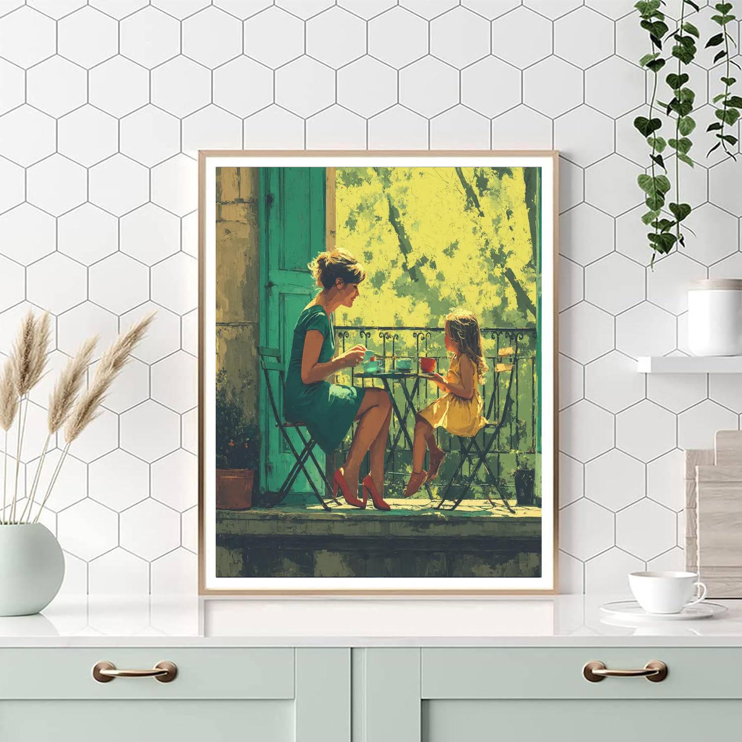 Morning Tea And Togetherness Paint By Numbers Art