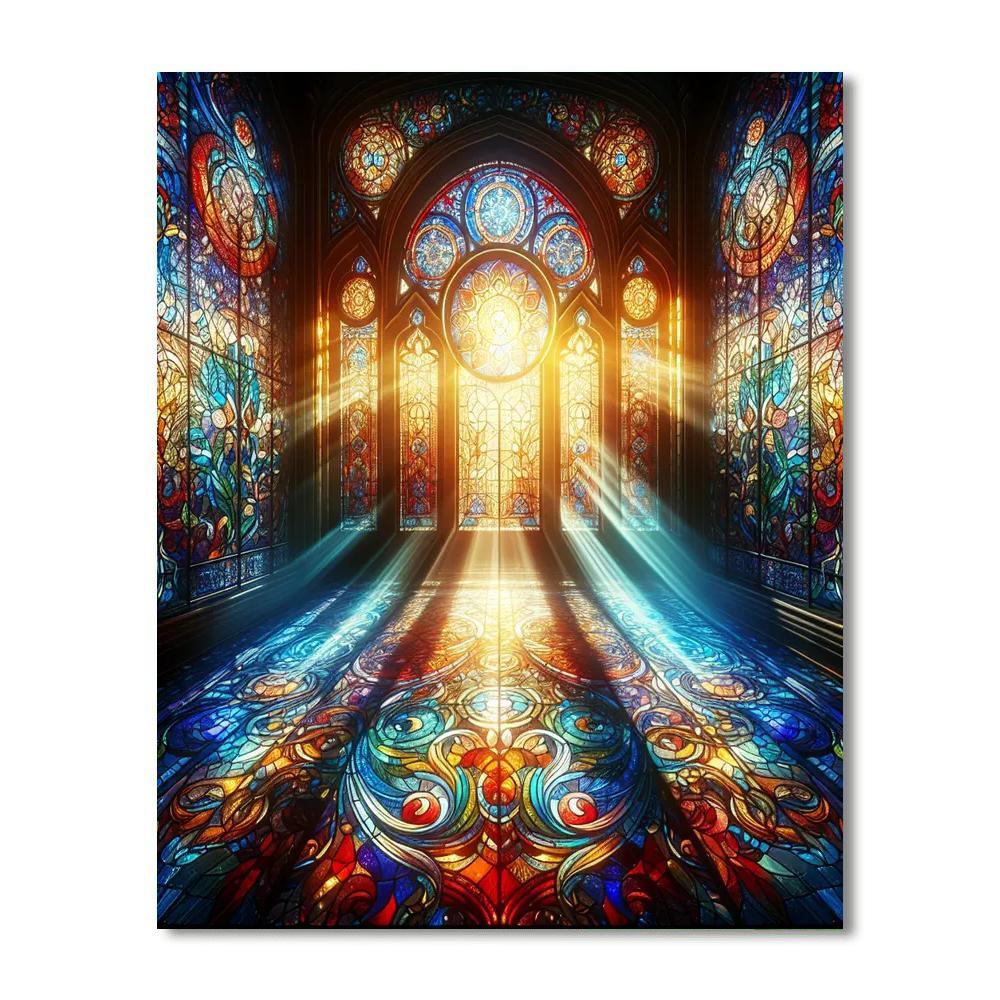 Stain Glass Radiance DIY Paint By Numbers