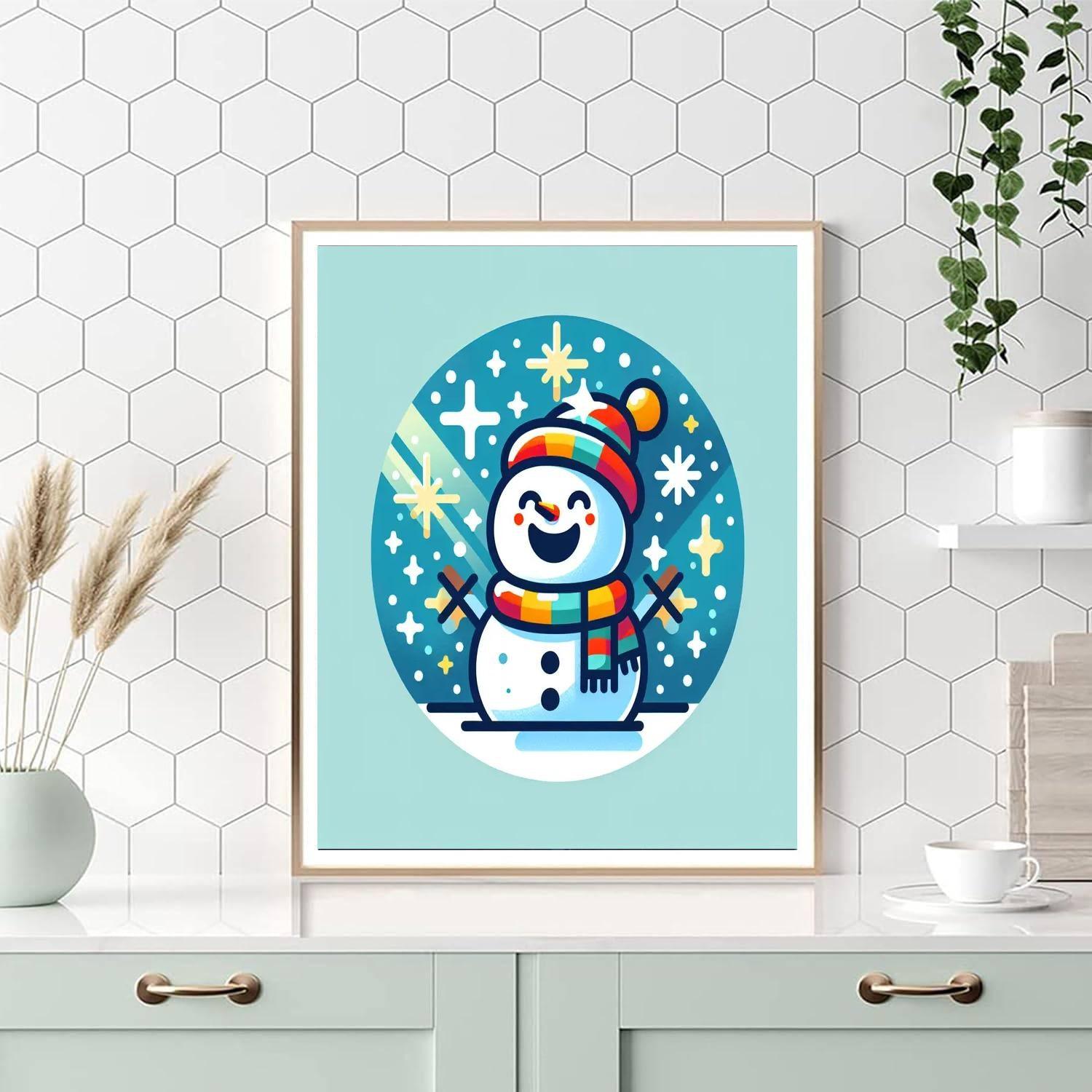Jolly Snowman Paint By Numbers Kits