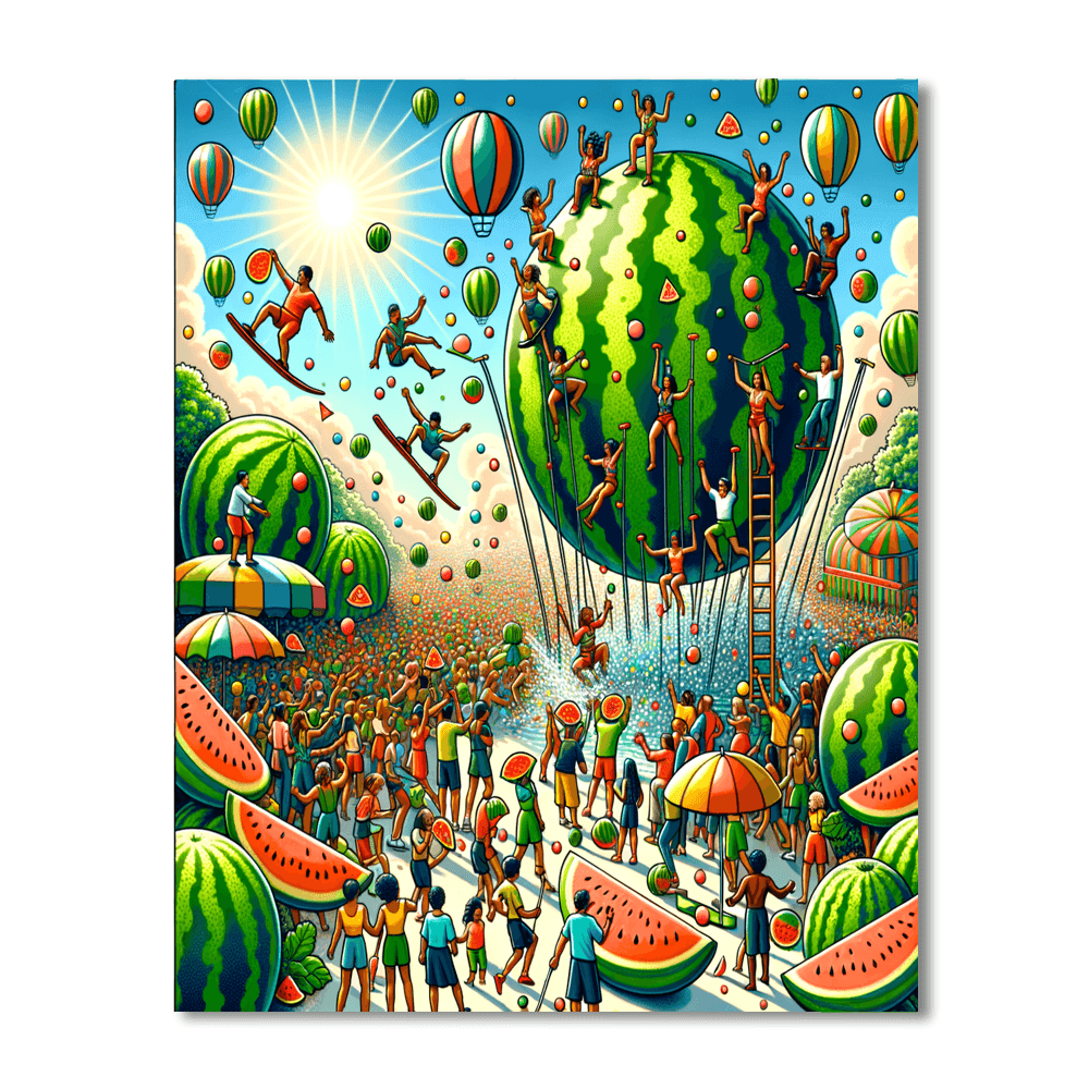 Chinchilla Melon Festival - Australia Number Painting