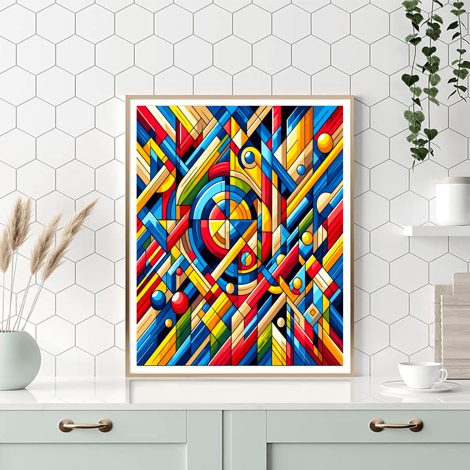 Intriguing Geometric Patterns Numbered Painting Kits