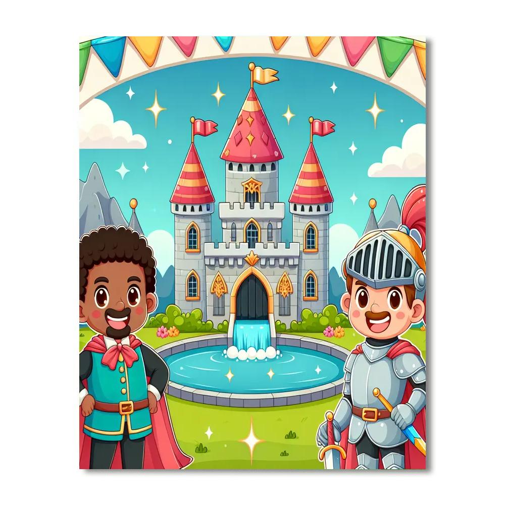 Knight's Castle Numbered Painting Kits
