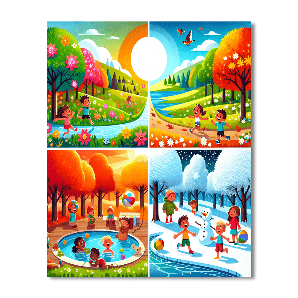 Magical Seasons Adventure Number Painting