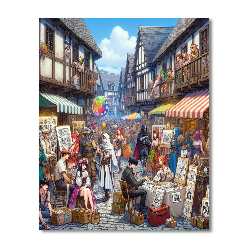 Lucca Comics And Games - Italy Paint By Numbers Kits