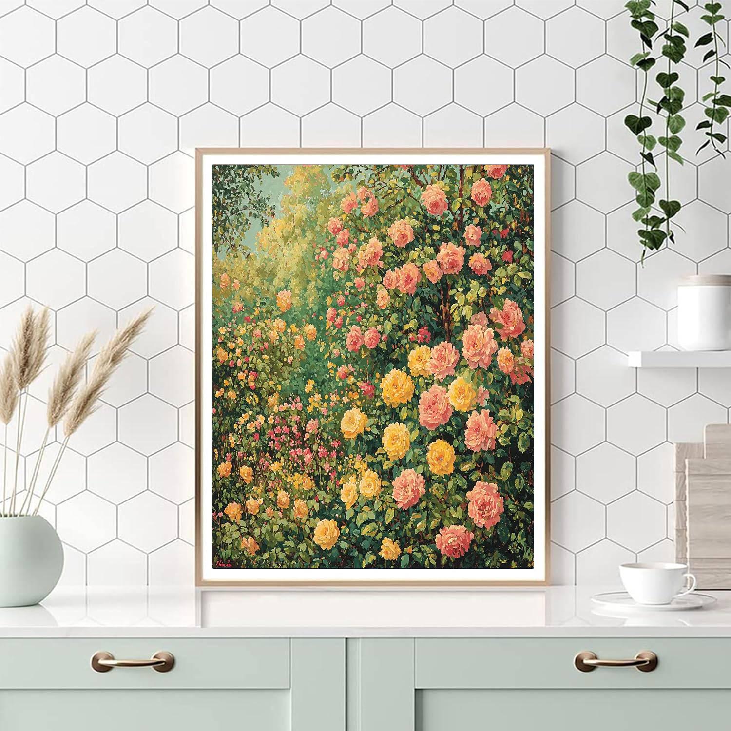 Henri Fantin-Latour Inspired Lush Floral Abundance  Paint By Numbers