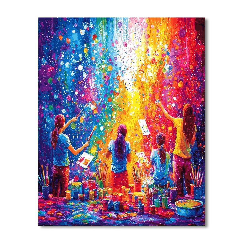 Creating Art Together Number Painting