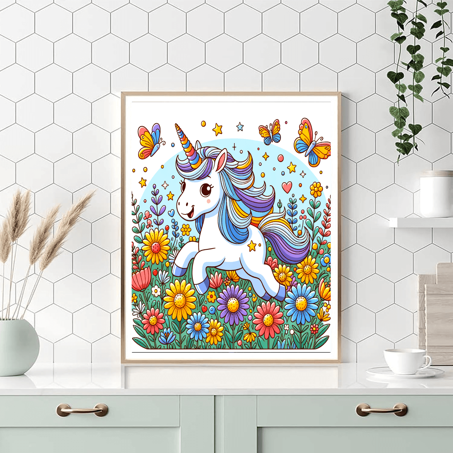 Enchanting Unicorn Meadow Paint By Numbers Kits