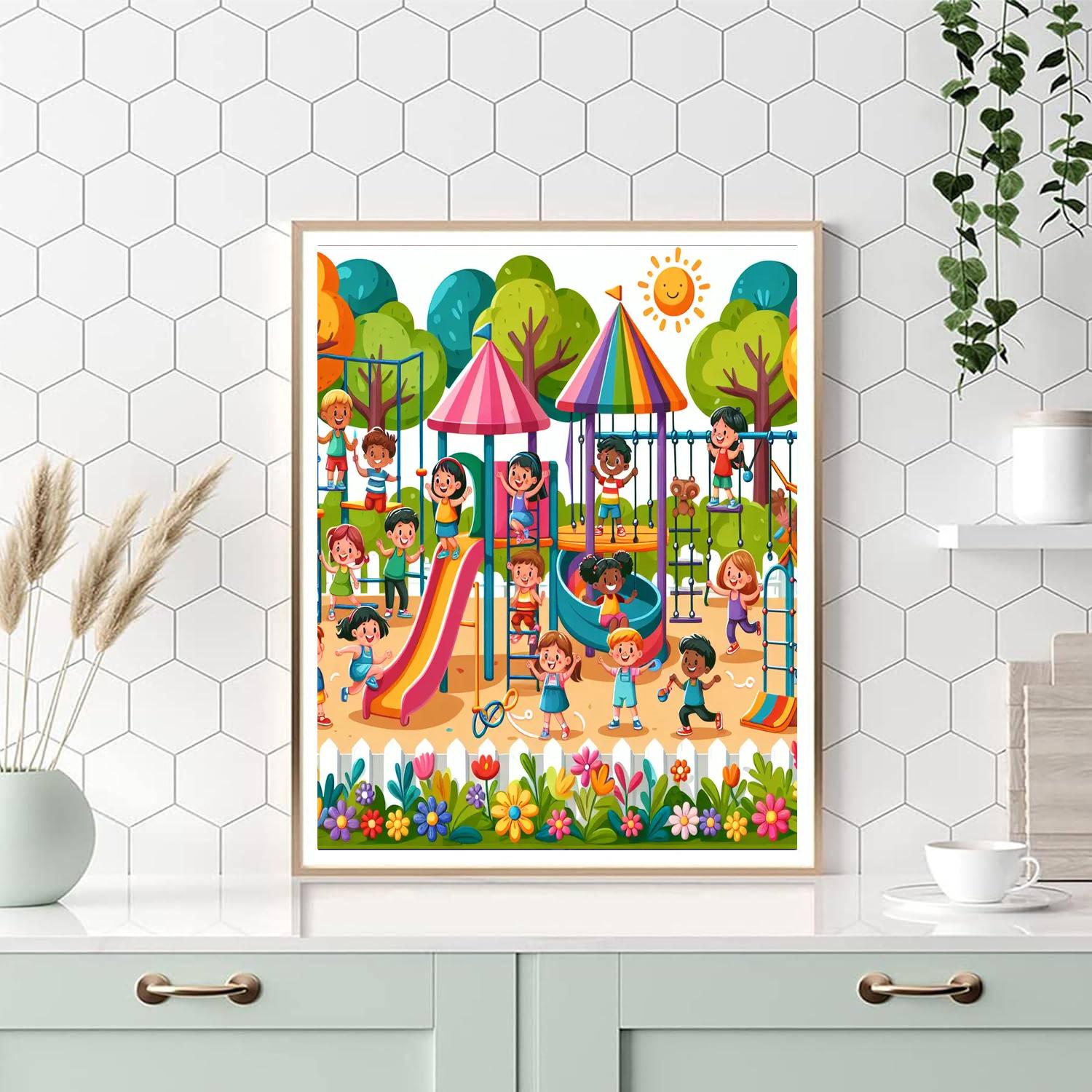 Fantasy Adventure Playground Number Painting