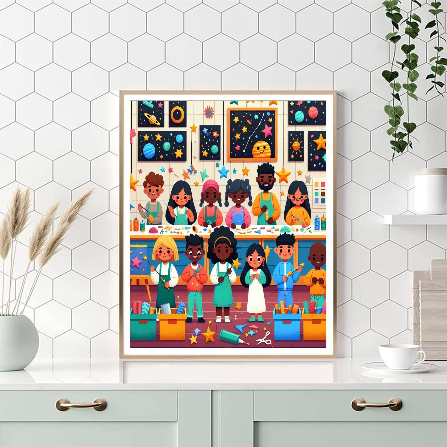 Celestial Crafting Workshop Painting Number Kit