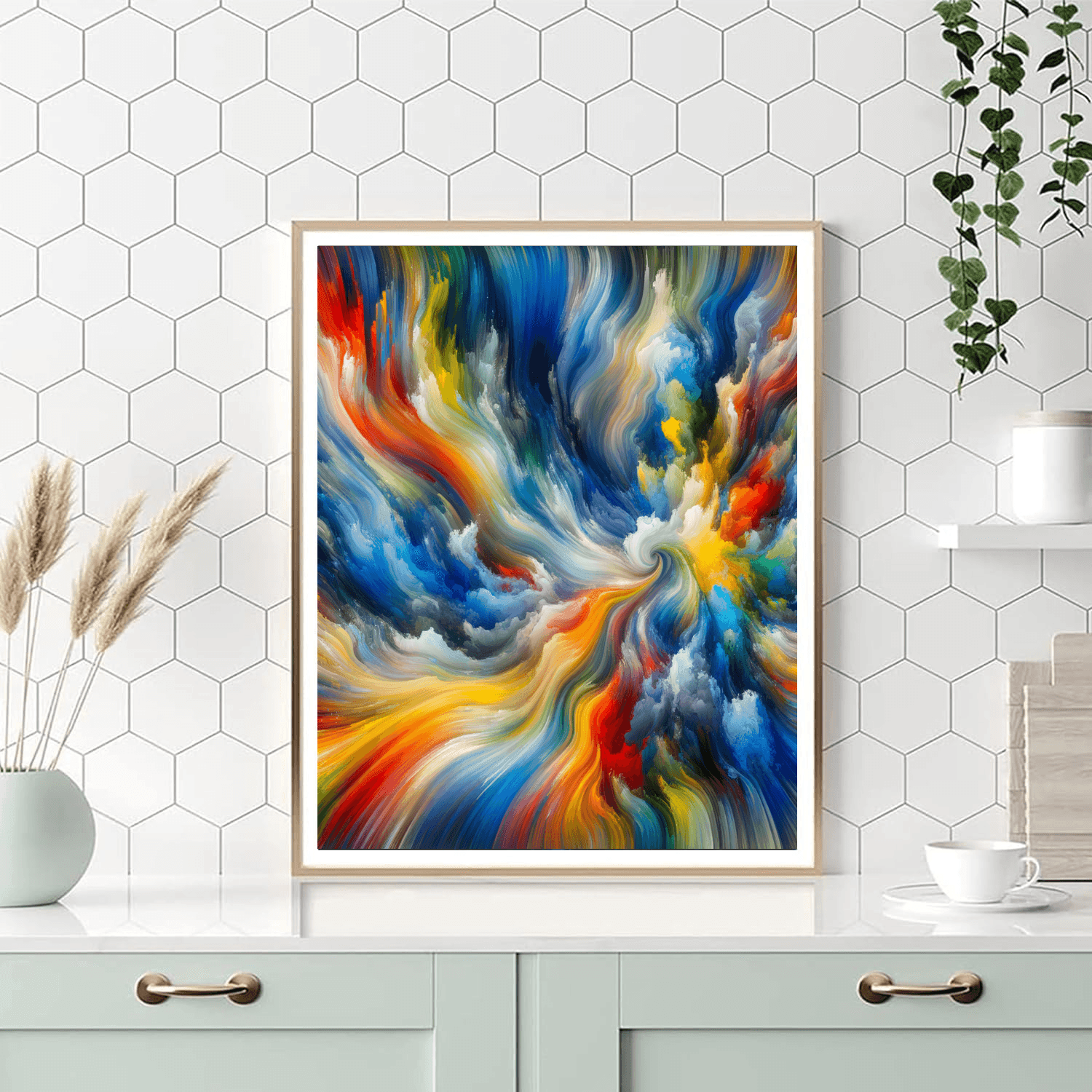 Abstract Vision Paint By Color