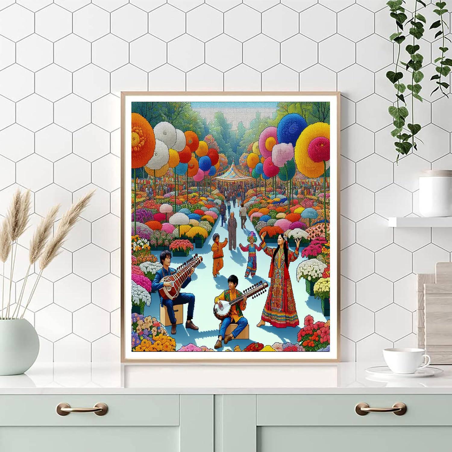 International Flower Festival - Taiwan Paint By Numbers Art