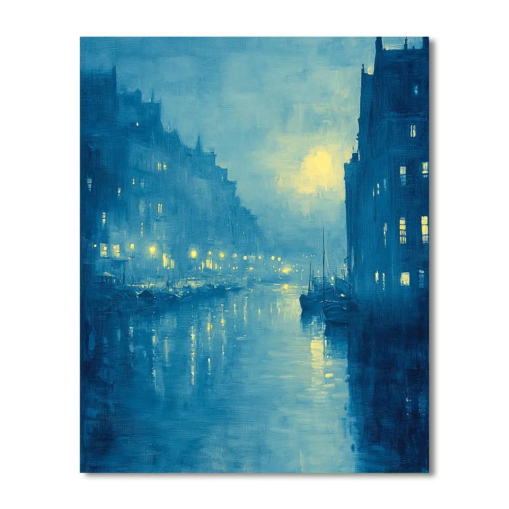 Whistler Inspired Whistler's Quiet City  Number Painting