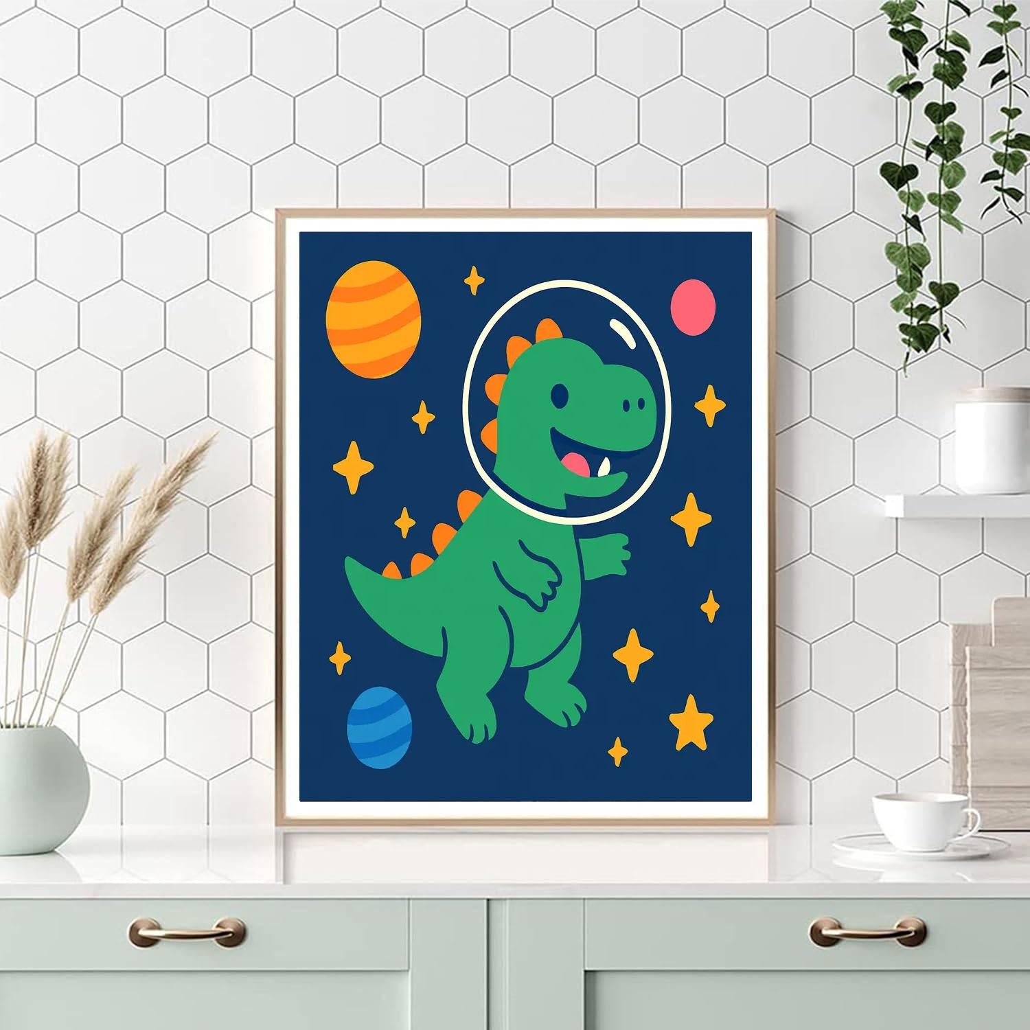 Galactic Dino Explorer Paint By Number