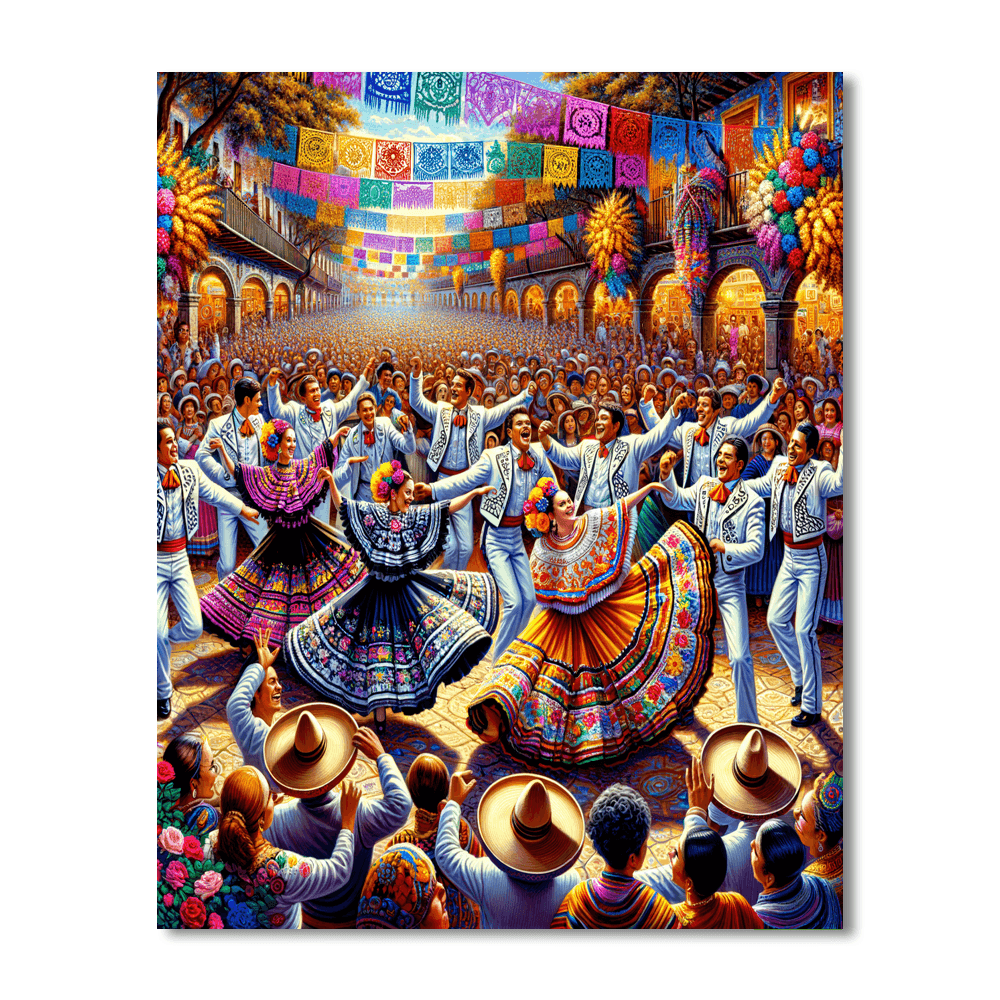 Guelaguetza - Mexico Number Painting