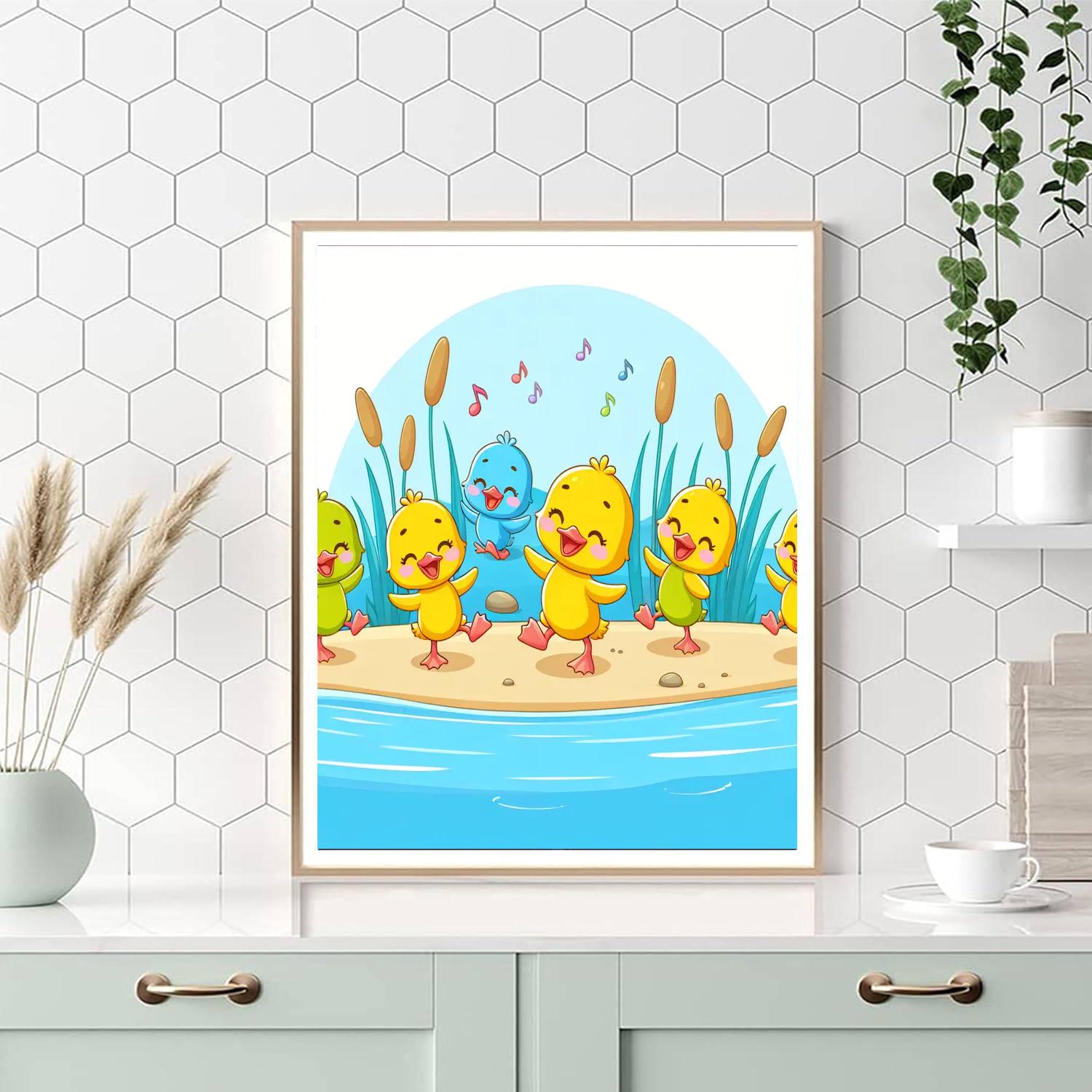 Duckling Dance Delight Paint By Numbers