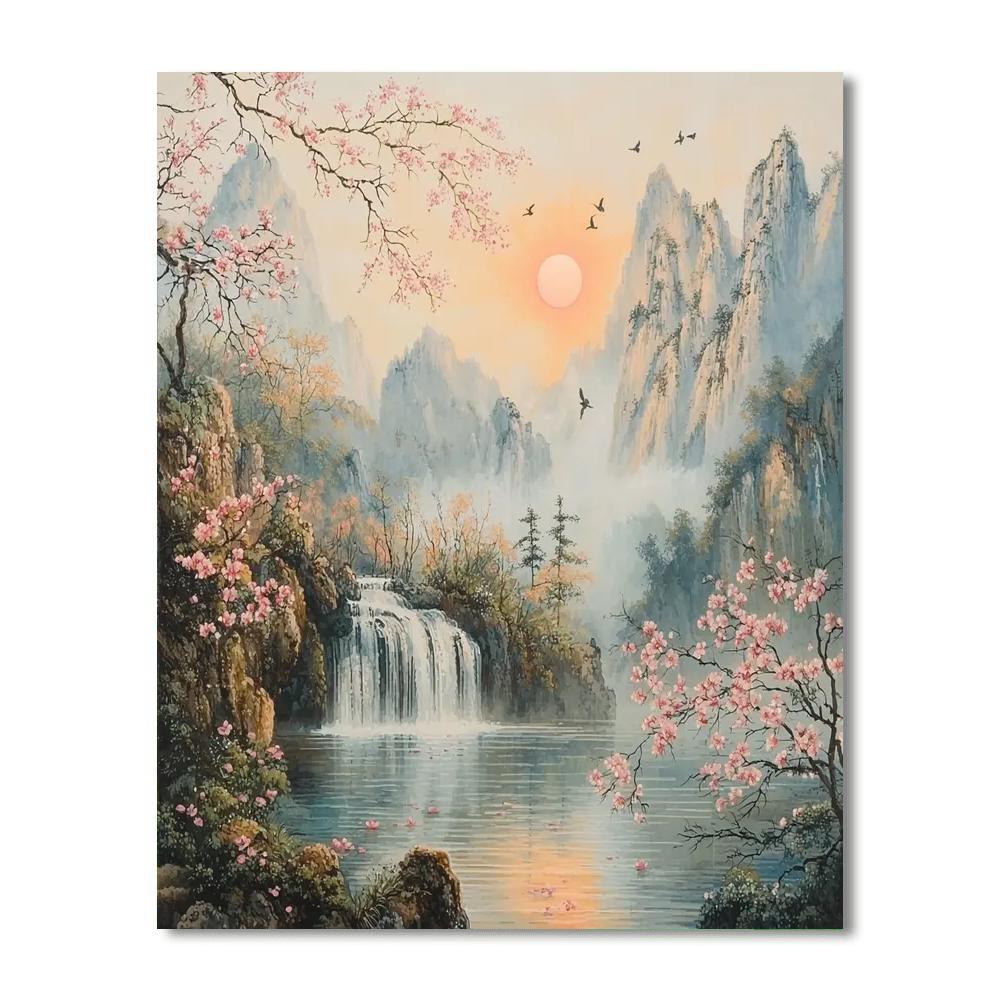 Zhao Mengfu Inspired The Essence Of Harmony  Paint By Number