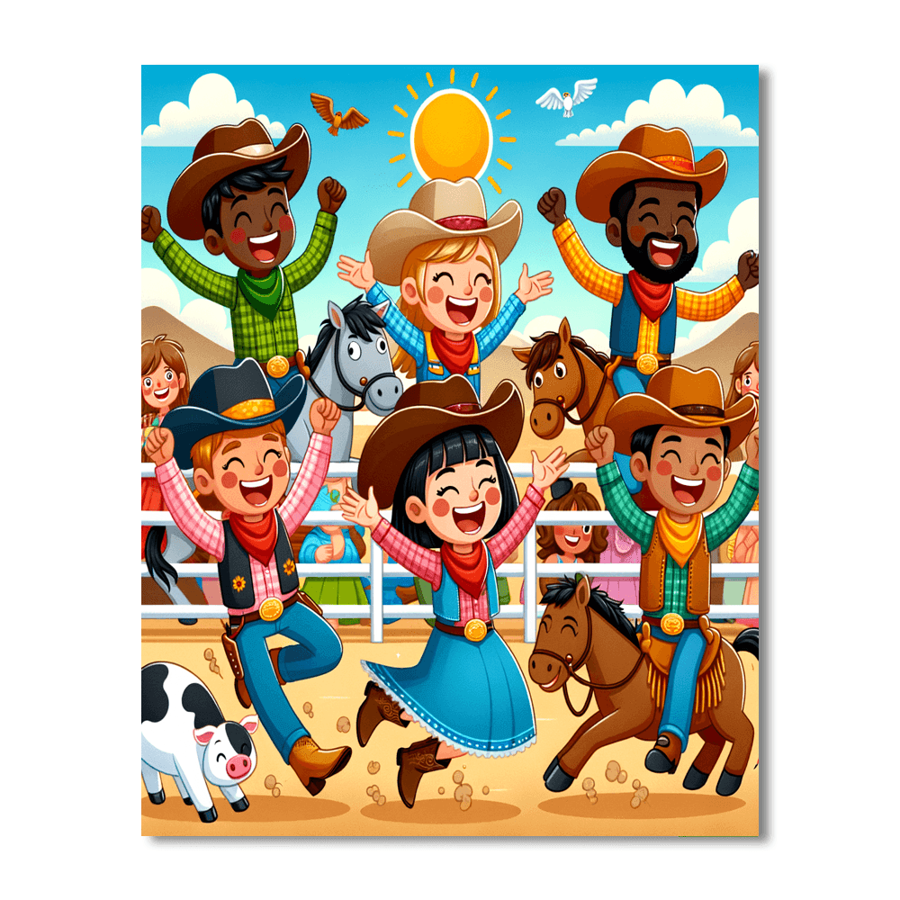 Wacky Wild West Number Painting