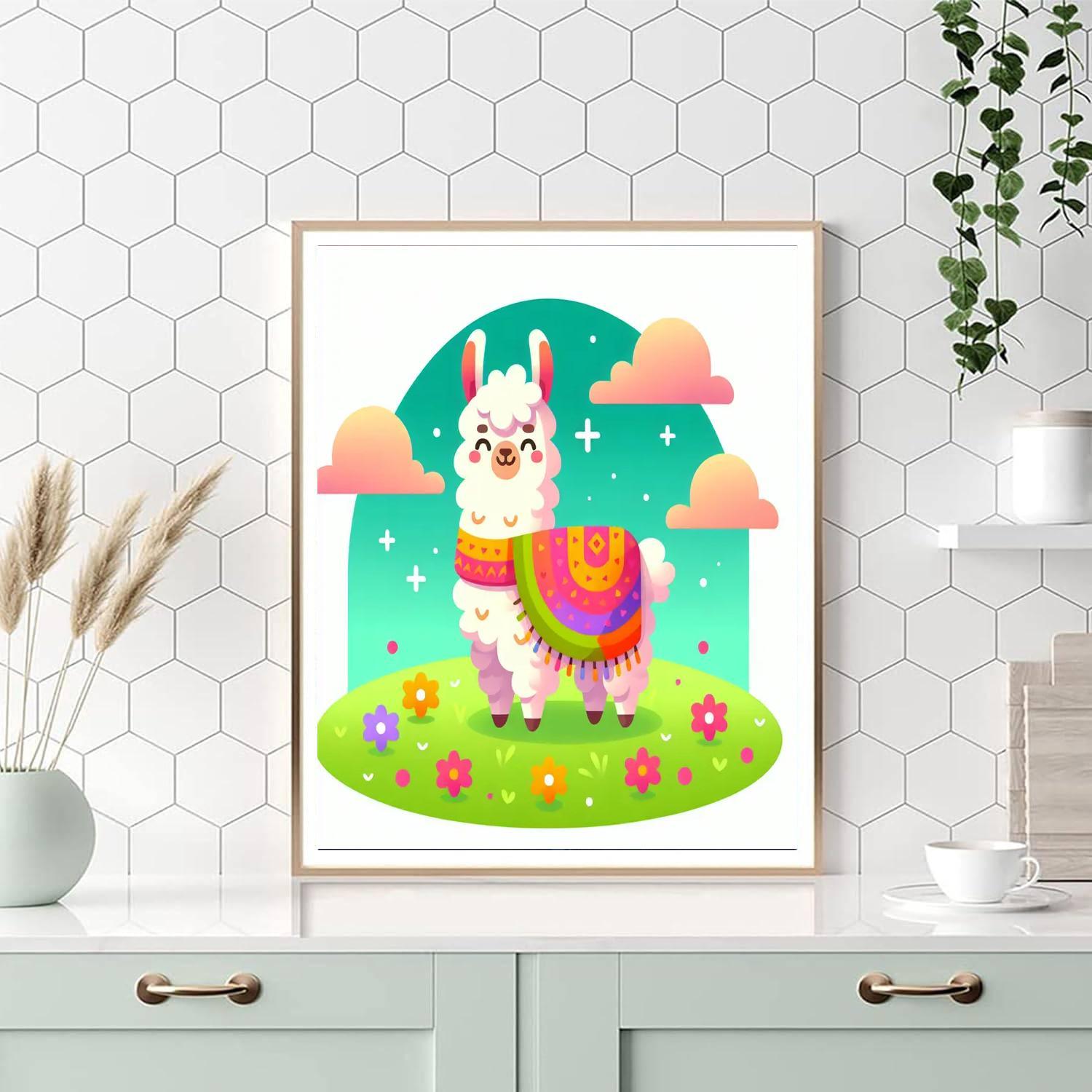 Lovely Llamas Paint By Numbers Art