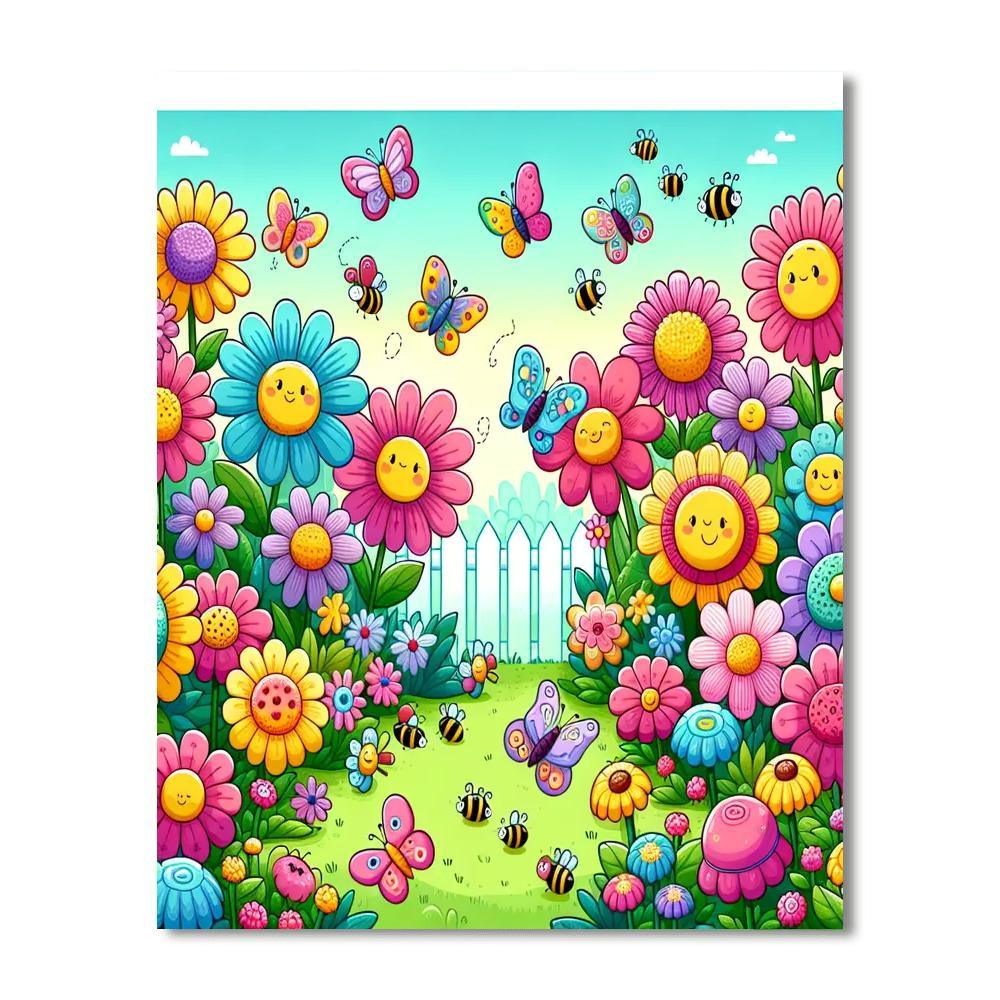 Fantasy Flowers Paint By Numbers Kits