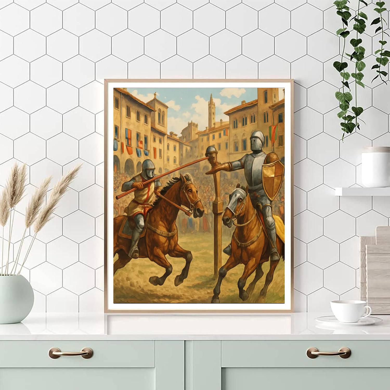 Joust Of The Saracens - Italy Painting Number Kit