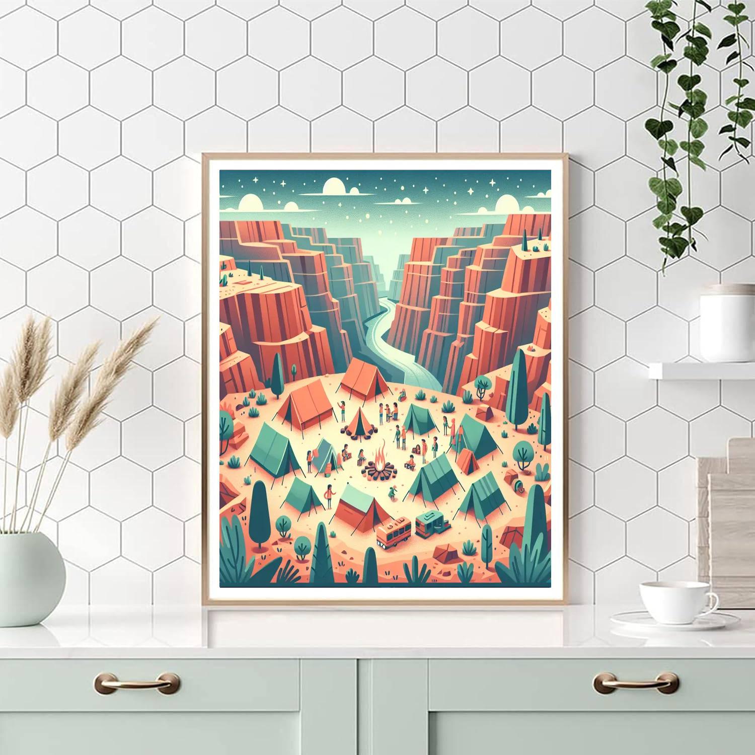 Canyon Campers Paint By Number